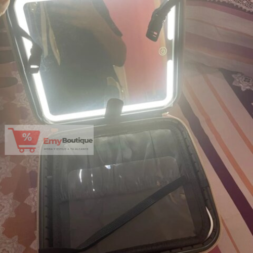 Cosmetiquera Profesional con Espejo LED
