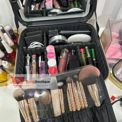 Cosmetiquera Profesional con Espejo LED
